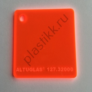 Оргстекло красное флуоресцентное Altuglas 127.32000 2030х3050 мм	
