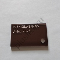 Оргстекло прозрачное коричневое литье Plexiglas GS 7С27  2030х3050 мм