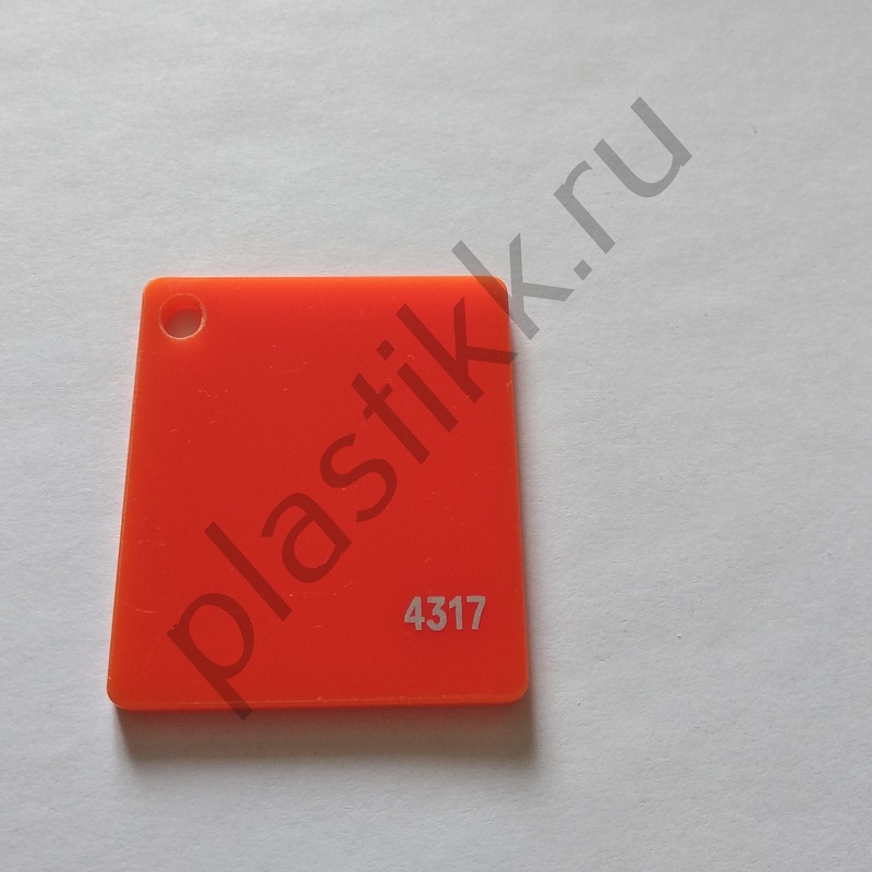Оргстекло оранжевое светорассеивающее Quinn Plastics Gast 4317 2030х3050 мм
